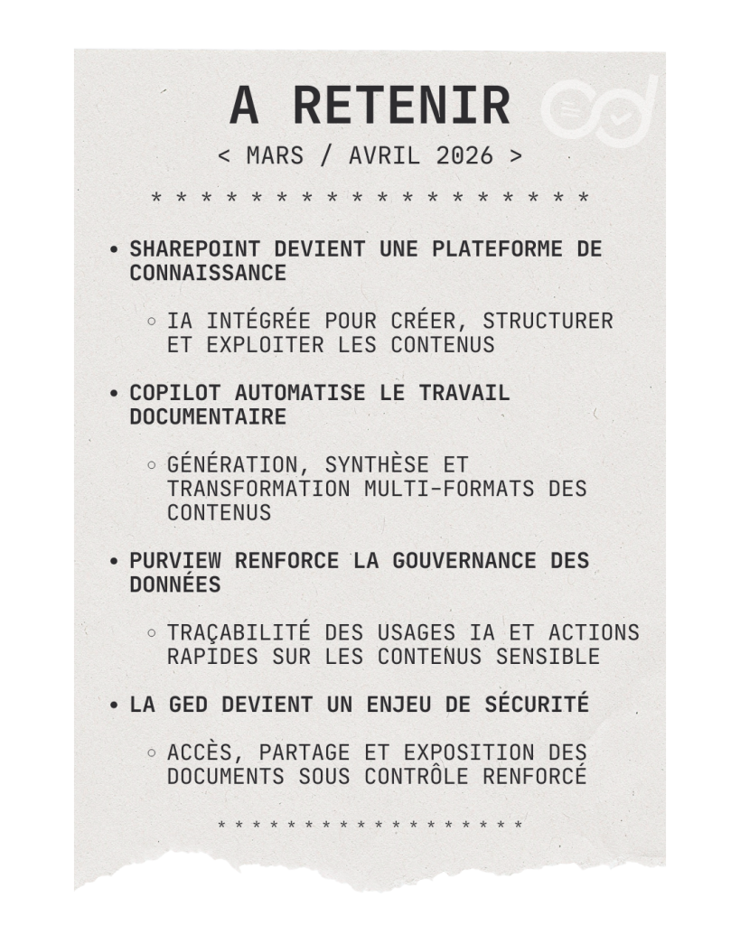 Actualités mars avril - Microsoft 365