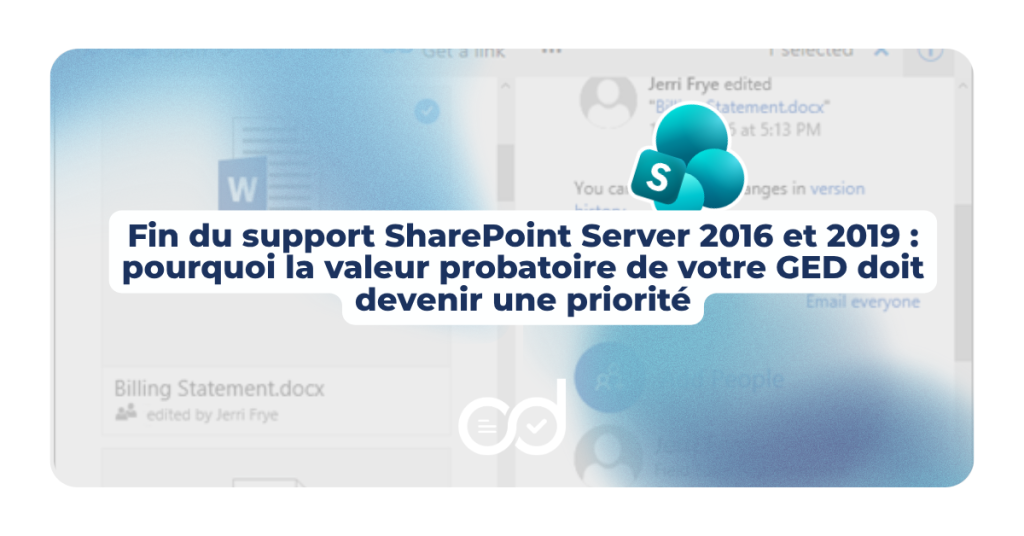 Fin du support SharePoint Server 2016 et 2019